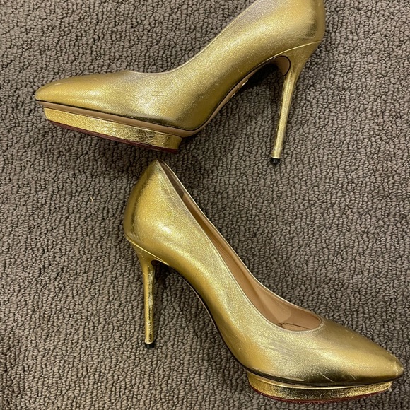 charlotte olympia gold platform heel - Picture 6 of 6